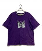 Needlesニードルズ）の古着「S/S Reversible Tee - Cotton Jersey」｜パープル×グレー