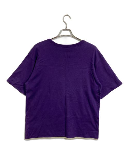 Needles（ニードルズ）Needles (ニードルズ) S/S Reversible Tee - Cotton Jersey パープル×グレー サイズ:XLの古着・服飾アイテム