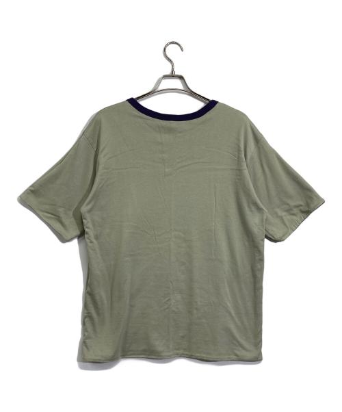 Needles（ニードルズ）Needles (ニードルズ) S/S Reversible Tee - Cotton Jersey パープル×グレー サイズ:XLの古着・服飾アイテム