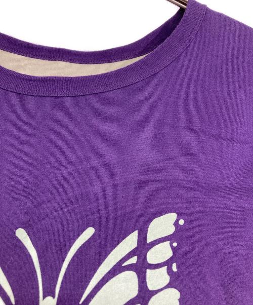 Needles（ニードルズ）Needles (ニードルズ) S/S Reversible Tee - Cotton Jersey パープル×グレー サイズ:XLの古着・服飾アイテム