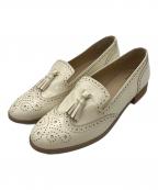 MARGARET HOWELL ideaマーガレット ハウエル アイディア）の古着「メダリオンタッセルシューズ」｜アイボリー