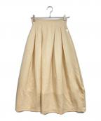 COELコエル）の古着「バスケットカーブスカート」｜ベージュ