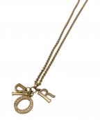 Christian Diorクリスチャン ディオール）の古着「ロゴスイングチャームネックレス」｜ゴールド