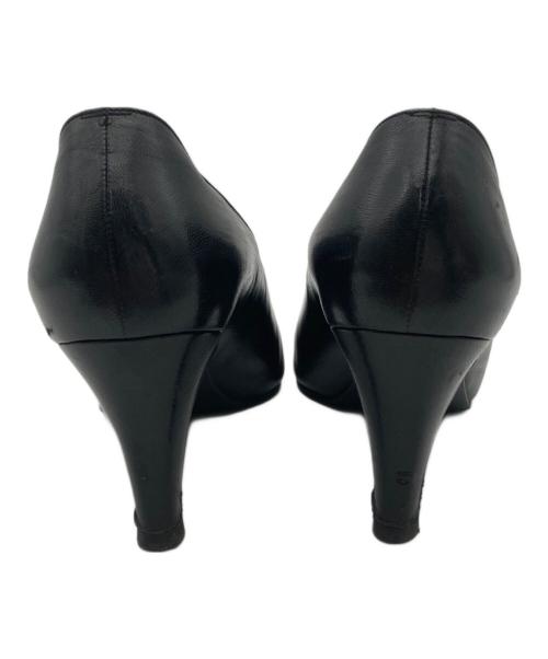 CHANEL（シャネル）CHANEL (シャネル) レザーパンプス ブラック サイズ:36の古着・服飾アイテム