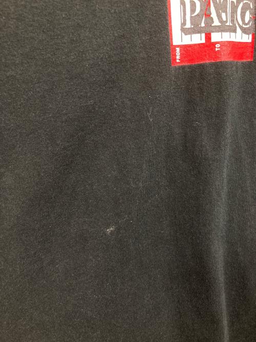 THE BLACK EYE PATCH（ブラックアイパッチ）THE BLACK EYE PATCH (ブラックアイパッチ) センターロゴプリントTシャツ ブラック サイズ:XLの古着・服飾アイテム