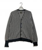 Needlesニードルズ）の古着「V Neck Cardigan - Houndstooth」｜ホワイト×ブラック