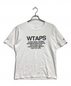 WTAPSダブルタップス）の古着「ロゴプリント半袖Tシャツ」｜ホワイト