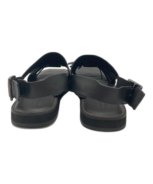 MARGARET HOWELL idea（マーガレット ハウエル アイディア）MARGARET HOWELL idea (マーガレット ハウエル アイディア) レザーサンダル ブラック サイズ:24の古着・服飾アイテム