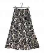 JOURNAL STANDARD relumeジャーナルスタンダード レリューム）の古着「レトロフラワープリントマーメイドスカート」｜ブラック