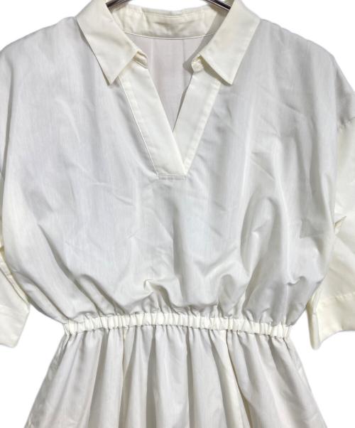 COLLAGE GALLARDAGALANTE（コラージュ ガリャルダガランテ）COLLAGE GALLARDAGALANTE (コラージュ ガリャルダガランテ) ブラウスワンピース ホワイト サイズ:FREEの古着・服飾アイテム