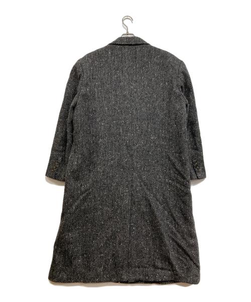 Christian Dior MONSIEUR（クリスチャンディオールムッシュ）Christian Dior MONSIEUR (クリスチャンディオールムッシュ) ヘリンボーンネップウールコート グレー サイズ:Mの古着・服飾アイテム