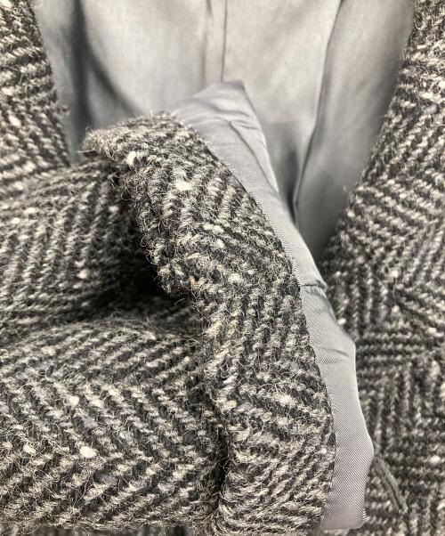 Christian Dior MONSIEUR（クリスチャンディオールムッシュ）Christian Dior MONSIEUR (クリスチャンディオールムッシュ) ヘリンボーンネップウールコート グレー サイズ:Mの古着・服飾アイテム