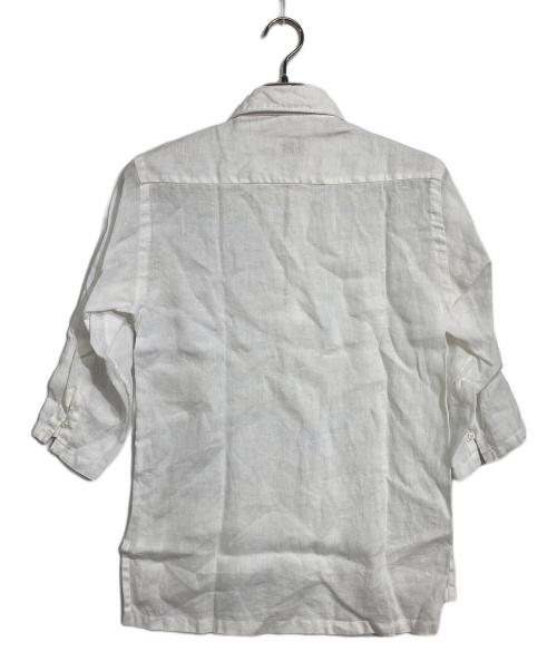 Mario Muscariello（マリオムスカリエッロ）Mario Muscariello (マリオムスカリエッロ) リネンプルオーバーシャツ ホワイト サイズ:サイズタグ欠損のため不明の古着・服飾アイテム
