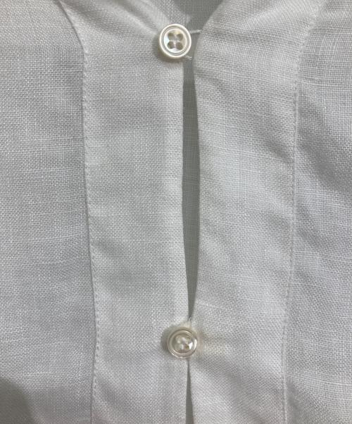 Mario Muscariello（マリオムスカリエッロ）Mario Muscariello (マリオムスカリエッロ) リネンプルオーバーシャツ ホワイト サイズ:サイズタグ欠損のため不明の古着・服飾アイテム