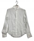 finamoreフィナモレ）の古着「リネンドレスシャツ」｜ホワイト