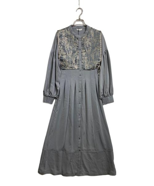 LADYMADE（レディメイド）LADYMADE (レディメイド) ジャガードベストレイヤードドレス グレー サイズ:Freeの古着・服飾アイテム