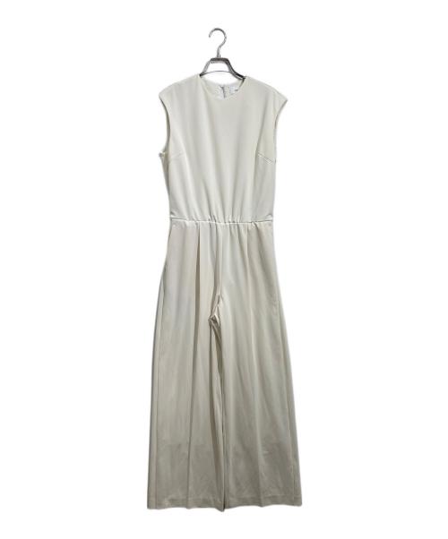 Mila Owen（ミラオーウェン）Mila Owen (ミラオーウェン) ウエストゴムイージーケアオールインワ ホワイト サイズ:1の古着・服飾アイテム