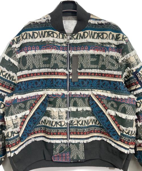 sacai（サカイ）sacai (サカイ) Eric Haze (エリックヘイズ) Jacquard Blouson グリーン サイズ:2の古着・服飾アイテム