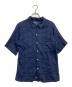 POLO RALPH LAUREN（ポロ・ラルフローレン）の古着「リネン混シャツ」｜ネイビー