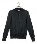 MONCLERモンクレール）の古着「ウールニットポロシャツ」｜グレー