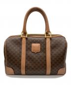 CELINEセリーヌ）の古着「ミニボストンバッグ」｜ベージュ×ブラウン