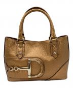 GUCCIグッチ）の古着「ハンドバッグ」｜ゴールド