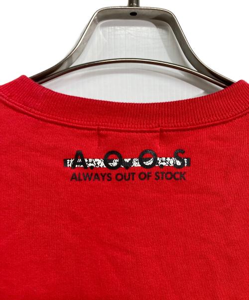 always out of stock（オールウェイズ アウト オブ ストック）Always Out Of Stock (オールウェイズ アウト オブ ストック) プリントスウェット レッド サイズ:XLの古着・服飾アイテム