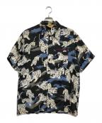AVIREXアヴィレックス）の古着「アロハシャツ」｜ブラック