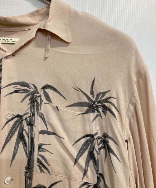 OLD JOE & Co.（オールドジョー）OLD JOE & Co. (オールドジョー) ORIGINAL PRINTED OPEN COLLAR SHIRTS(TIGER)L/S ピンク サイズ:171/2の古着・服飾アイテム