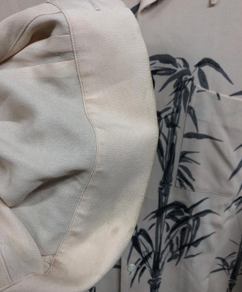 OLD JOE & Co.（オールドジョー）OLD JOE & Co. (オールドジョー) ORIGINAL PRINTED OPEN COLLAR SHIRTS(TIGER)L/S ピンク サイズ:171/2の古着・服飾アイテム