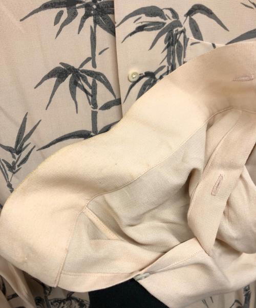 OLD JOE & Co.（オールドジョー）OLD JOE & Co. (オールドジョー) ORIGINAL PRINTED OPEN COLLAR SHIRTS(TIGER)L/S ピンク サイズ:171/2の古着・服飾アイテム