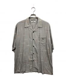 MSML（エムエスエムエル）の古着「KASURI CROSS PRINTED OPEN COLLAR SHORT SLEEVE SHIRTS」｜グレー