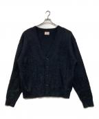 waiperワイパー）の古着「モヘア混カーディガン」｜ブラック