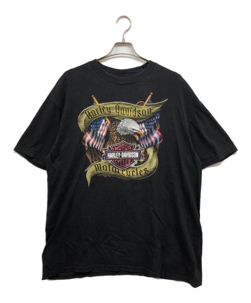 HARLEY-DAVIDSON（ハーレーダビッドソン）HARLEY-DAVIDSON (ハーレーダビッドソン) 両面プリントTシャツ ブラック サイズ:2XLの古着・服飾アイテム
