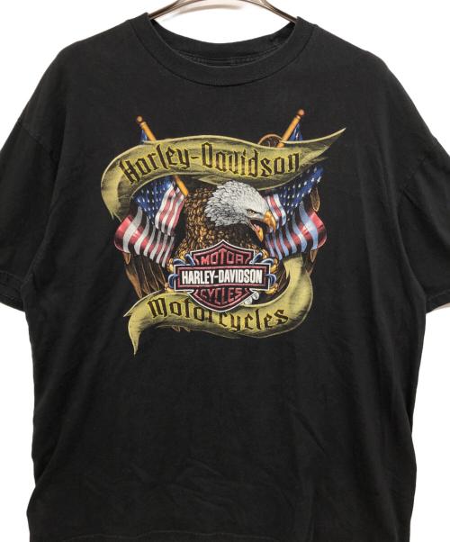 HARLEY-DAVIDSON（ハーレーダビッドソン）HARLEY-DAVIDSON (ハーレーダビッドソン) 両面プリントTシャツ ブラック サイズ:2XLの古着・服飾アイテム