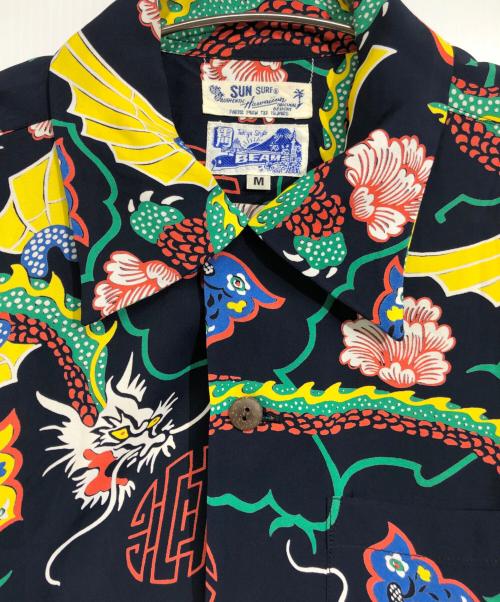 Sun Surf（サンサーフ）Sun Surf (サンサーフ) BEAMS (ビームス) アロハシャツ ネイビー サイズ:Mの古着・服飾アイテム