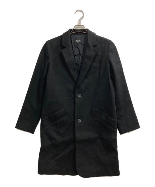 A.P.C.（アーペーセー）A.P.C. (アーペーセー) チェスターコート ブラック サイズ:36の古着・服飾アイテム