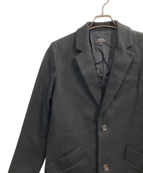 A.P.C.（アーペーセー）A.P.C. (アーペーセー) チェスターコート ブラック サイズ:36の古着・服飾アイテム