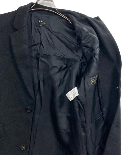 A.P.C.（アーペーセー）A.P.C. (アーペーセー) チェスターコート ブラック サイズ:36の古着・服飾アイテム