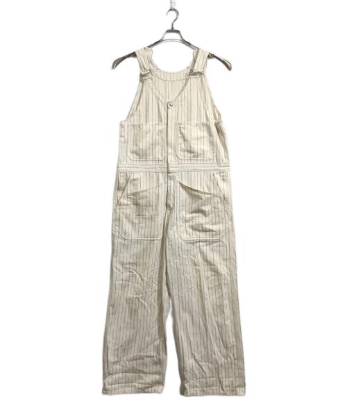 BEAMS PLUS（ビームスプラス）BEAMS PLUS (ビームスプラス) WORK OVERALLS ホワイト サイズ:Mの古着・服飾アイテム