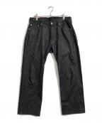 STUDIO D'ARTISANステュディオダルチザン）の古着「ルーズストレートウォッシュジーンズ」｜ブラック