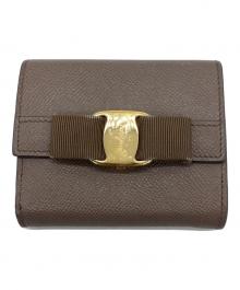 Salvatore Ferragamo（サルヴァトーレ フェラガモ）の古着「2つ折り財布」｜ブラウン