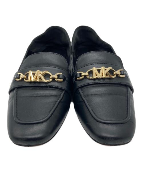 MICHAEL KORS（マイケル・コース）MICHAEL KORS (マイケルコース) レザーフラットシューズ ブラック サイズ:5.5Mの古着・服飾アイテム