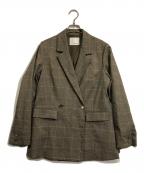 COLLAGE GALLARDAGALANTEコラージュ ガリャルダガランテ）の古着「ウールライクダブルジャケット」｜ブラウン