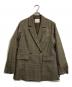 COLLAGE GALLARDAGALANTE（コラージュ ガリャルダガランテ）の古着「ウールライクダブルジャケット」｜ブラウン