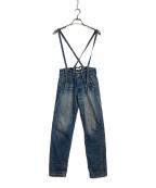 JOHNBULLジョンブル）の古着「サスペンダーワークパンツ」｜インディゴ