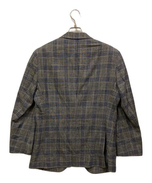 BOSS HUGO BOSS（ボス ヒューゴボス）BOSS HUGO BOSS (ボス ヒューゴボス) テーラードジャケット グレー×ブルー サイズ:38Rの古着・服飾アイテム