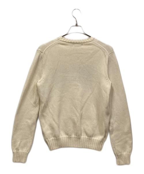 POLO RALPH LAUREN（ポロ・ラルフローレン）POLO RALPH LAUREN (ポロ・ラルフローレン) 星条旗柄クルーネックニット ホワイト サイズ:XSの古着・服飾アイテム