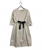 'S Max Maraエスマックスマーラ）の古着「ウエストマークワンピース」｜アイボリー