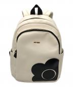 MARY QUANTマリークヮント）の古着「F/レザーリュック」｜アイボリー